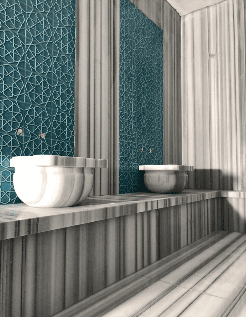 Banyo Seramik Modelleri-01- 20x20 Rolyefli Banyo Hamam Seramik Modelleri, Turkuaz Renkli Banyo Seramik,