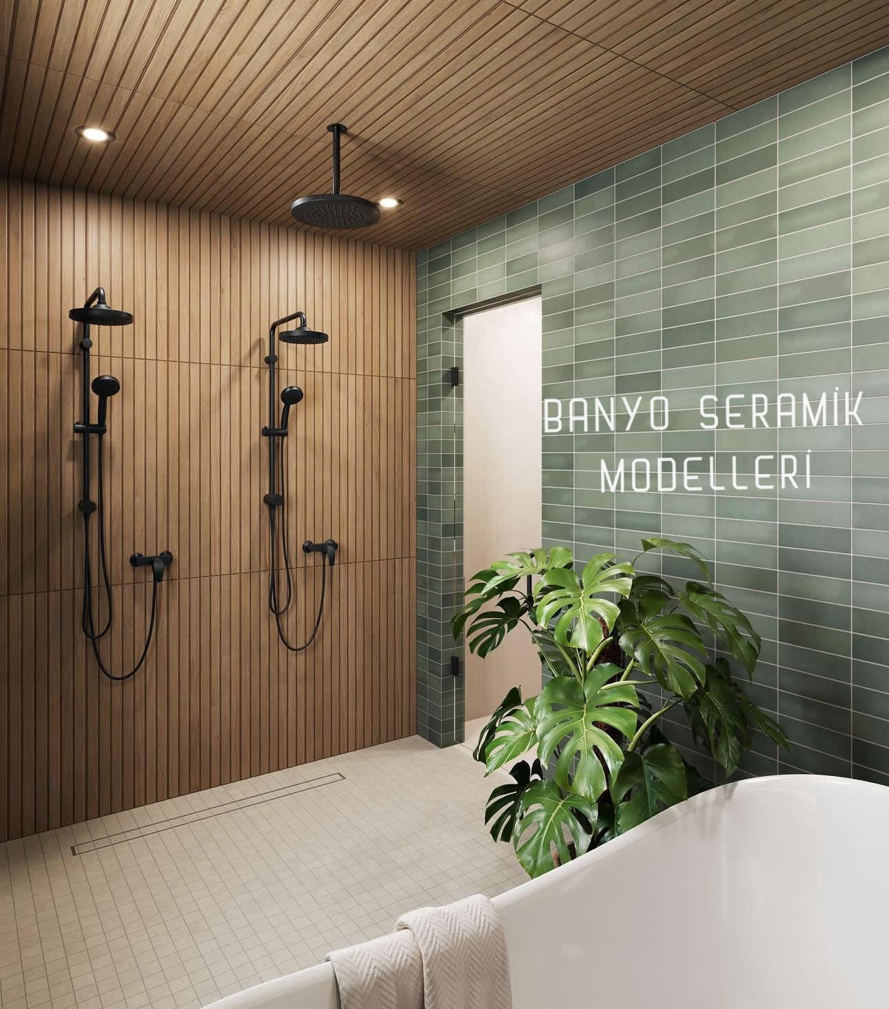Banyo Seramik Modelleri-BSM-023, 10x30 Banyo Fayansı Dalgalı Seraisi